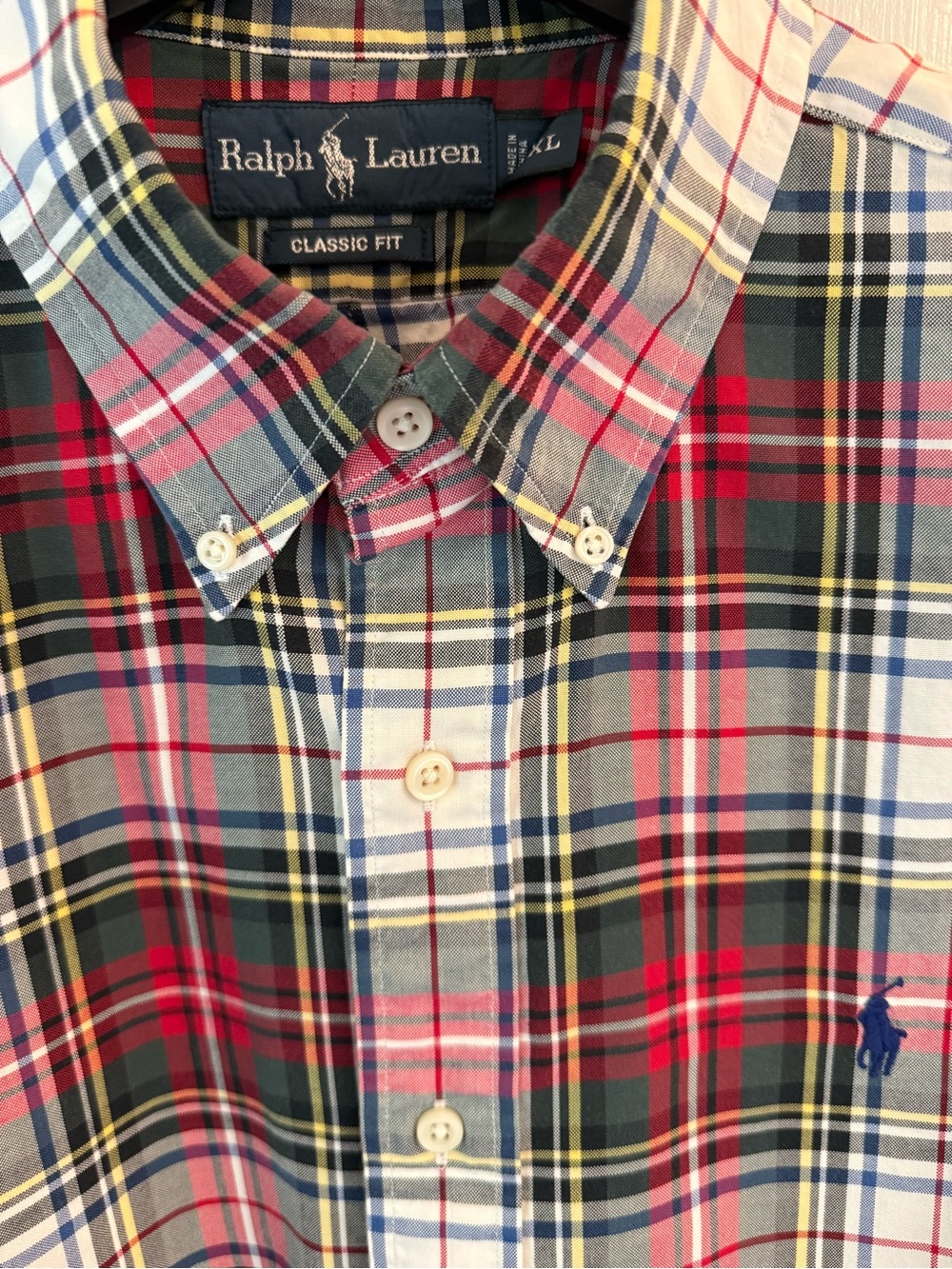 Ralph Lauren Classic Fit Plaid Button-Down Shirt